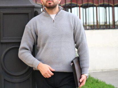 FERMUARLI ÖRME KAZAK